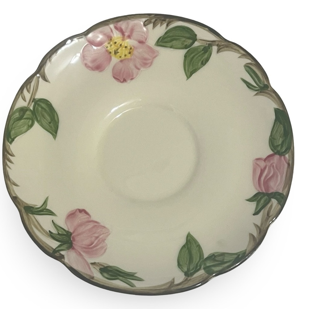 Vintage 1950s Franciscan Desert Rose Cup and Saucer Set of 8 - Picture 5 of 10